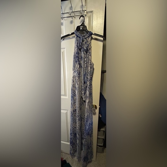 other Dresses & Skirts - Elegant Blue and White halter dress